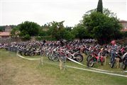 le parc fermé des motos, plus de 250 pilotes présents !