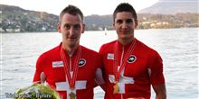 Les 2 champions suisses Loris et David, Elite et Junior