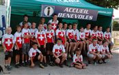 la d&eacute;l&eacute;guation suisse pour ces JMJ, 25 coureurs dont 6 de notre club