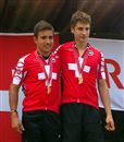 Tom Blaser (&agrave; gauche) et Lucien Leiser, Champion suisse Junior et Elite 2014 en 20 pouces