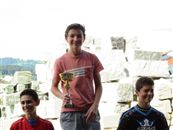 et oui, victoire pour Arthur en "Cadets", une coupe de plus au Club ! (photo Jean P.)