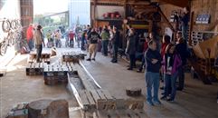 dans la halle d'entra&icirc;nement, une belle affluence