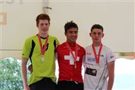 Podium du CS 20'' : 1er Tom Blaser, 2&egrave;me Yohan Buchwalder, 3&egrave;me Jonas K&ouml;nig  