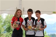 Podium Poussins : 1er Jules Morard, 2&egrave;me Theo Benosmane, tous deux du Club