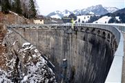 le barrage de Montsalvens. L&eacute;lectricit&eacute; est produite &agrave; la centrale de Broc