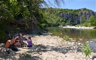 Pic-nic au bord de l'Ard&egrave;che